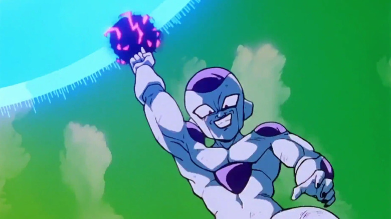 Frieza powers an attack