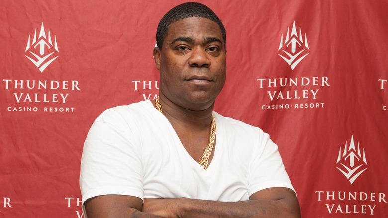 Tracy Morgan crossing arms