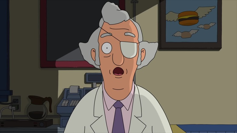 mr fischoeder mouth open in a gasp