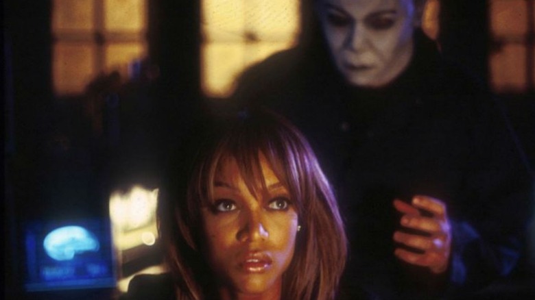 Michael Myers stalking Tyra Banks