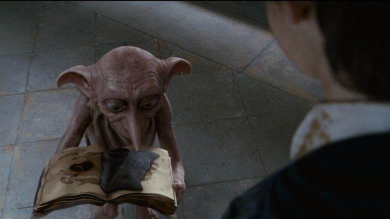 Dobby finding sock in book