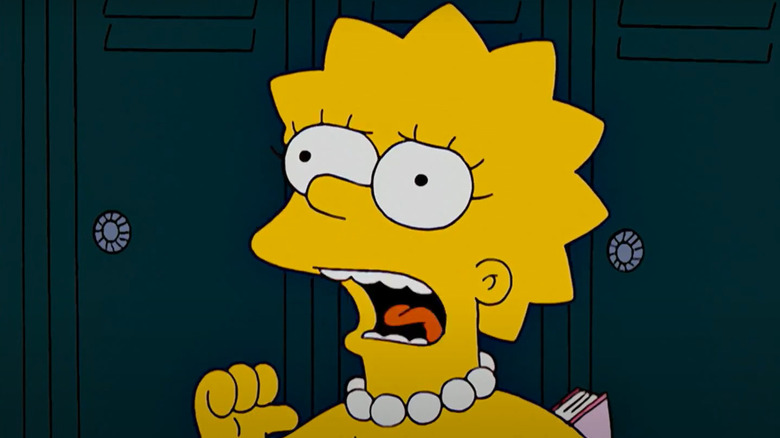 Lisa Simpson angry