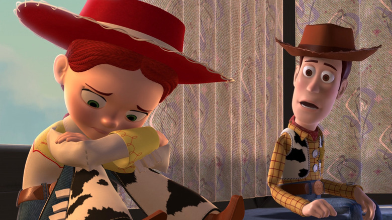 Jessie and Woody talking in Toy Story 2