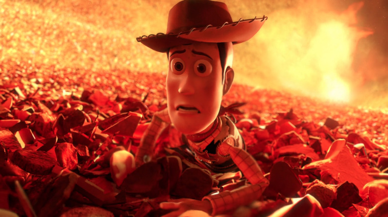 Woody Approaching Fire in Toy Story 3