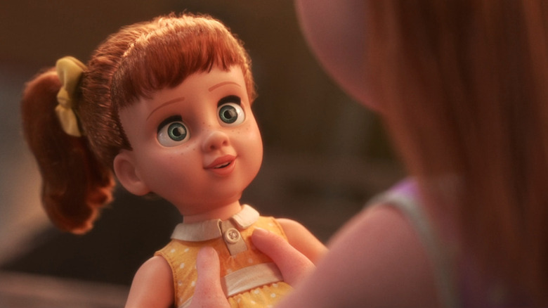 Gabby Gabby with a child in Toy Story 4