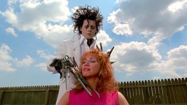 Edward cutting Joyce's hair