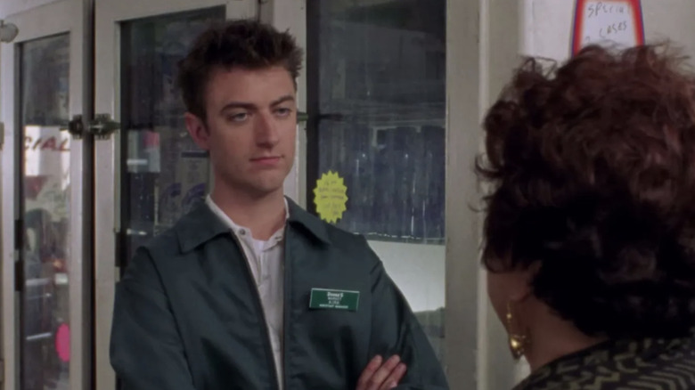 Unamused Kirk talking to Patty Gilmore Girls