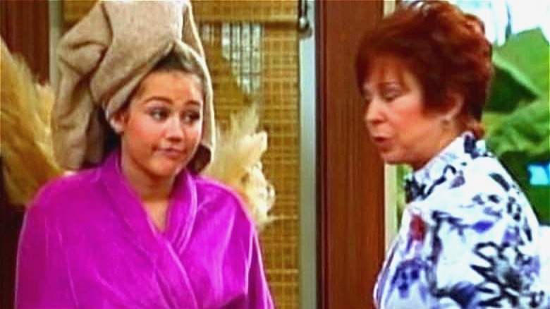 Miley Cyrus and Vicki Lawrence in "Hannah Montana"