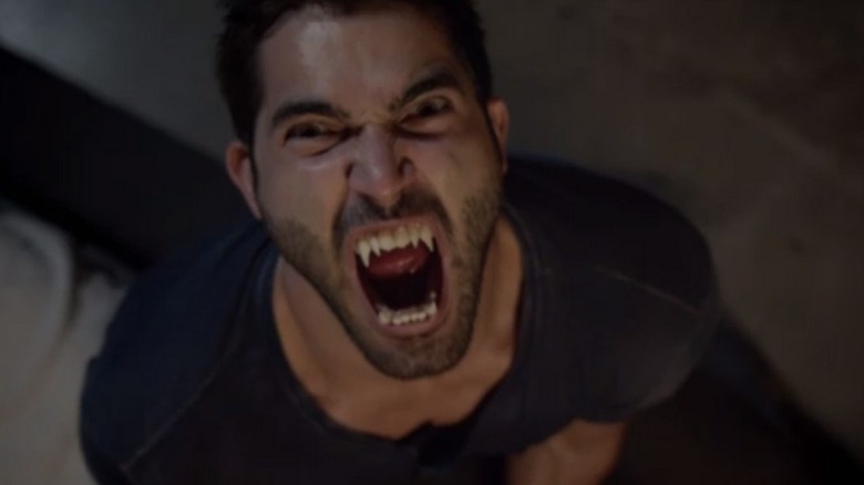 Derek with wolf teeth