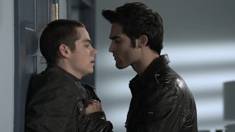 Derek intimidating Stiles Teen Wolf