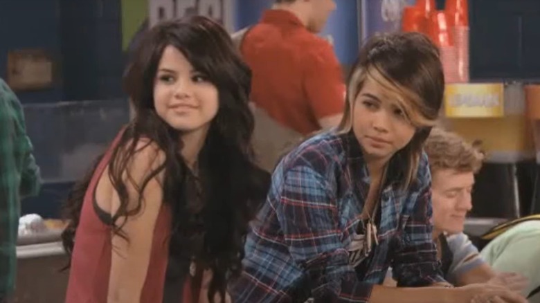 Selena Gomez and Hayley Kiyoko in Wizards of Waverly Place