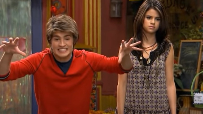 Selena Gomez and Greg Sulkin in Wizards of Waverly Place