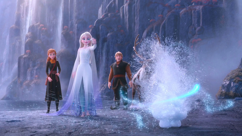 Elsa making Olaf again