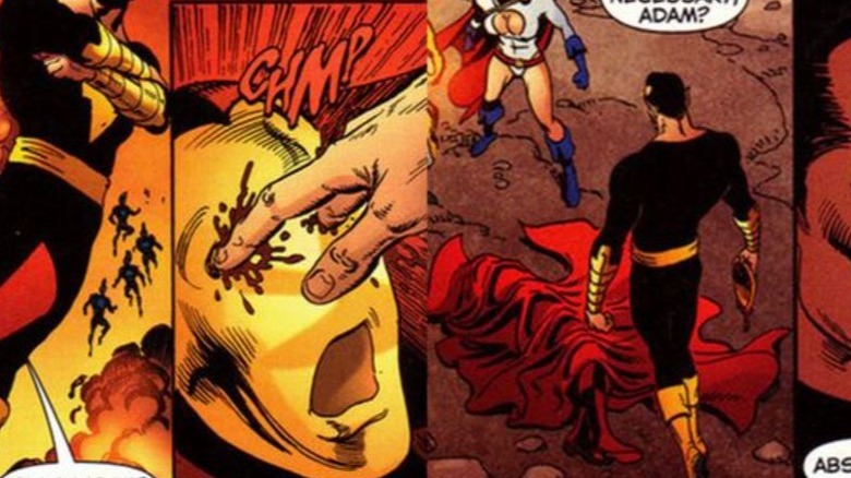 Black Adam killing Psycho Pirate