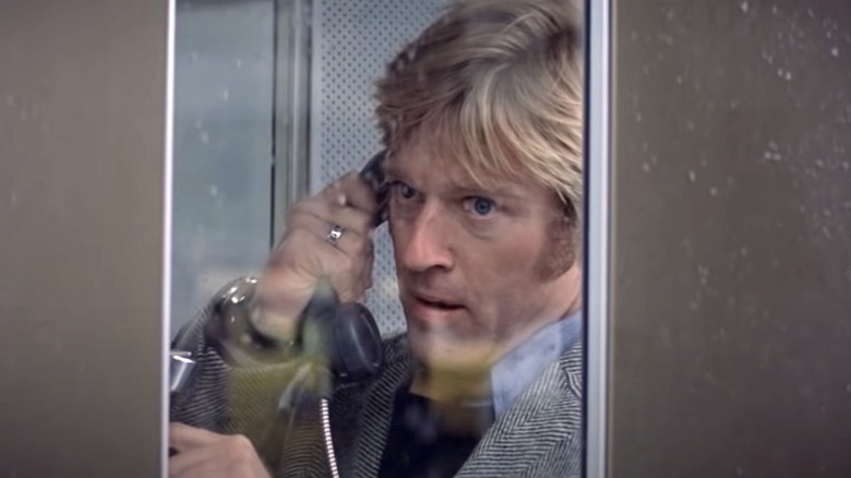 Robert Redford talking on the phone