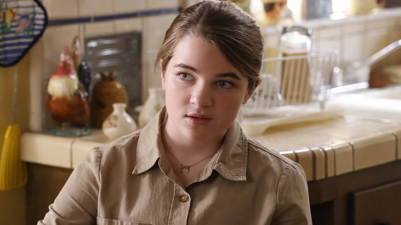 Missy Cooper sitting in kitchen