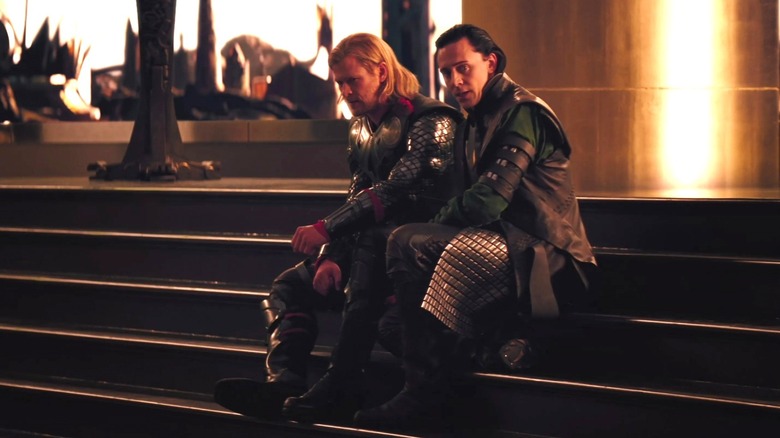 Thor and Loki sitting together