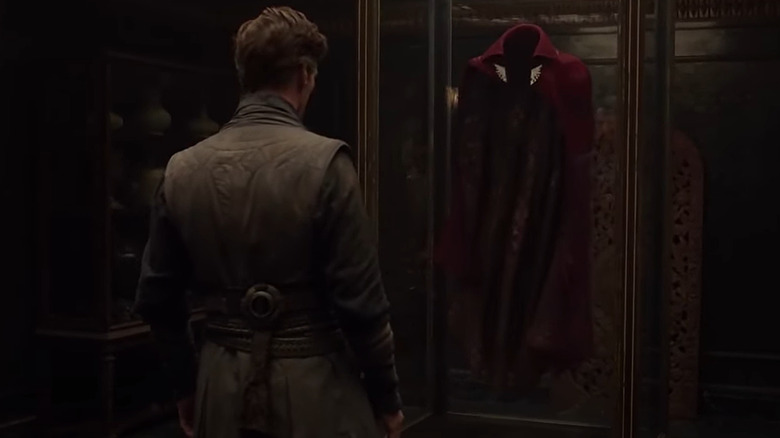 Doctor Strange staring at cloak