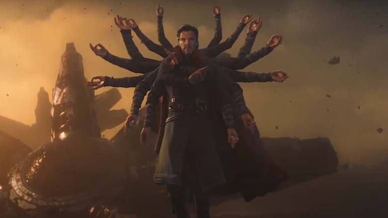 Doctor Strange multiplying himself