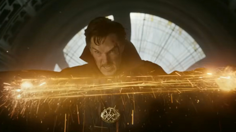 Doctor Strange conjuring eldritch whips