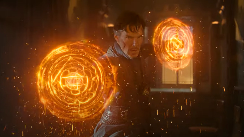 Doctor Strange conjuring shields