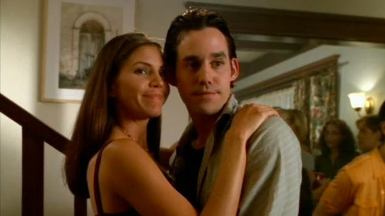 Cordelia and Xander embrace 