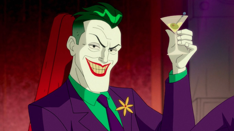 Joker raising a glass