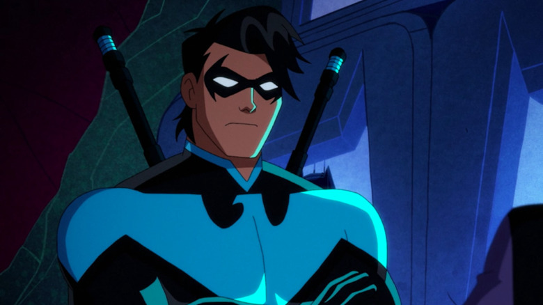 Nightwing crossing his arms