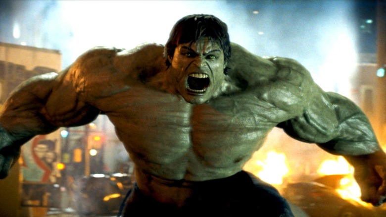 Edward Norton's Hulk in a moment of rage