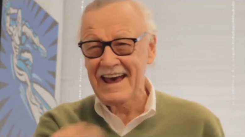 Stan Lee smiles