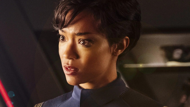 Michael Burnham tears in eyes