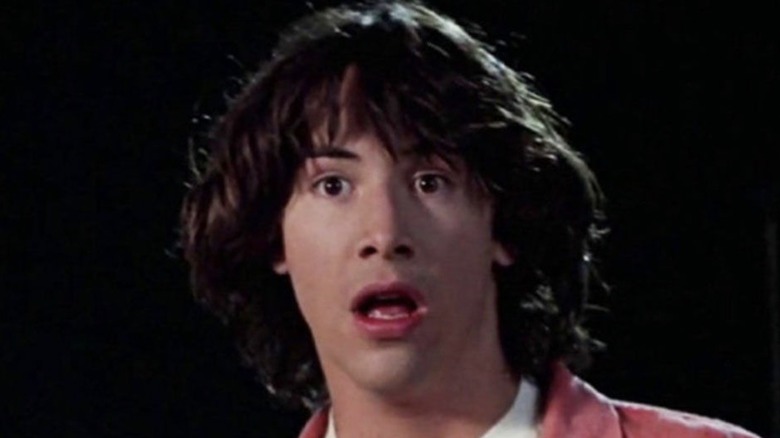 Keanu Reeves as Ted Logan in Bill & Ted's Excellent Adventure