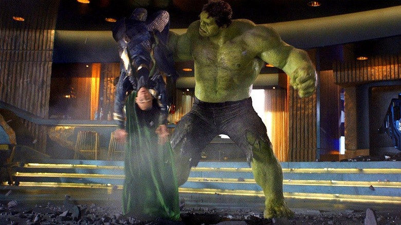 Hulk smashes Loki