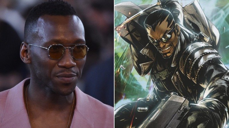 Mahershala Ali and Blade from Marvel Comics