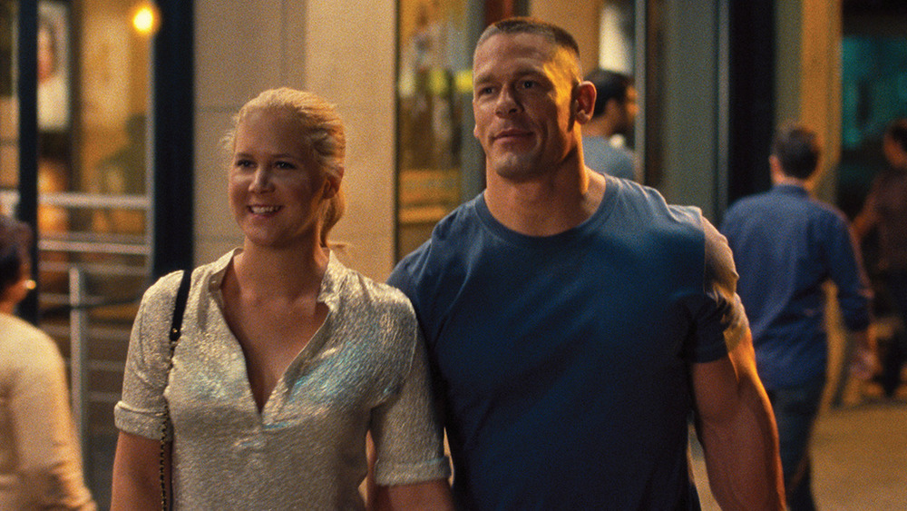 John Cena walking with Amy Schumer 