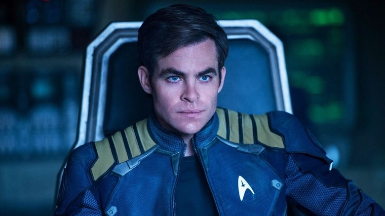 Chris Pine in an intense moment