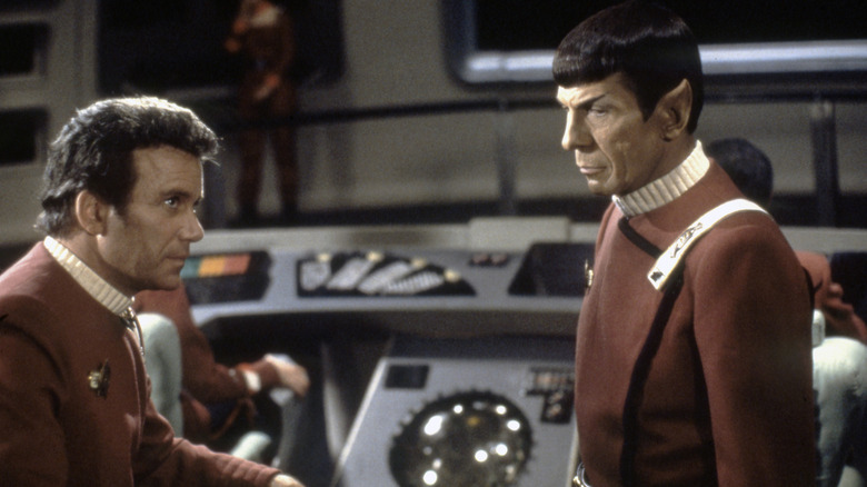 Kirk and Spock strategize