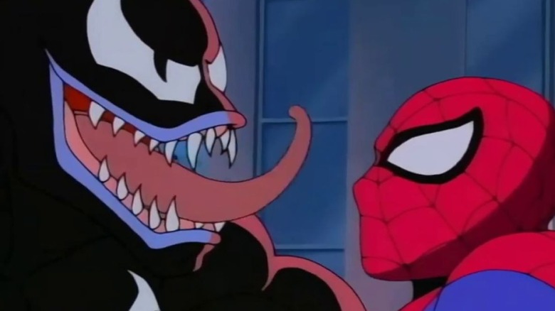 Venom taunts Spider-Man
