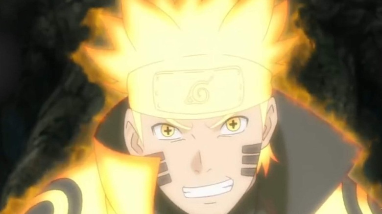 Naruto ready for battle in Six Paths Sage Mode