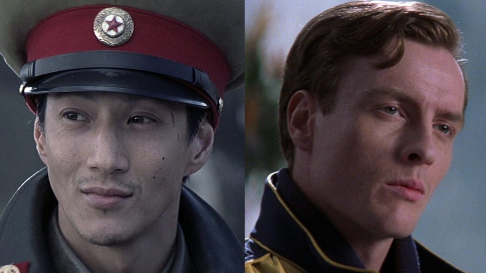 Col. Tan-Sun Moon, before and after his transformation into Gustav Graves