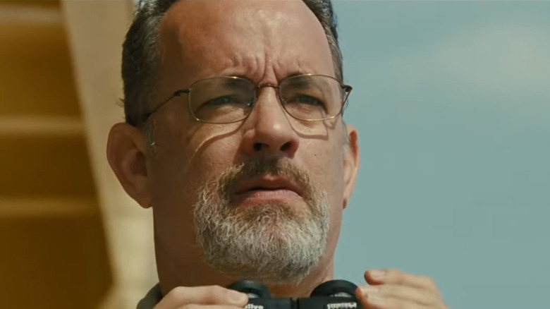 Tom Hanks with binoculars