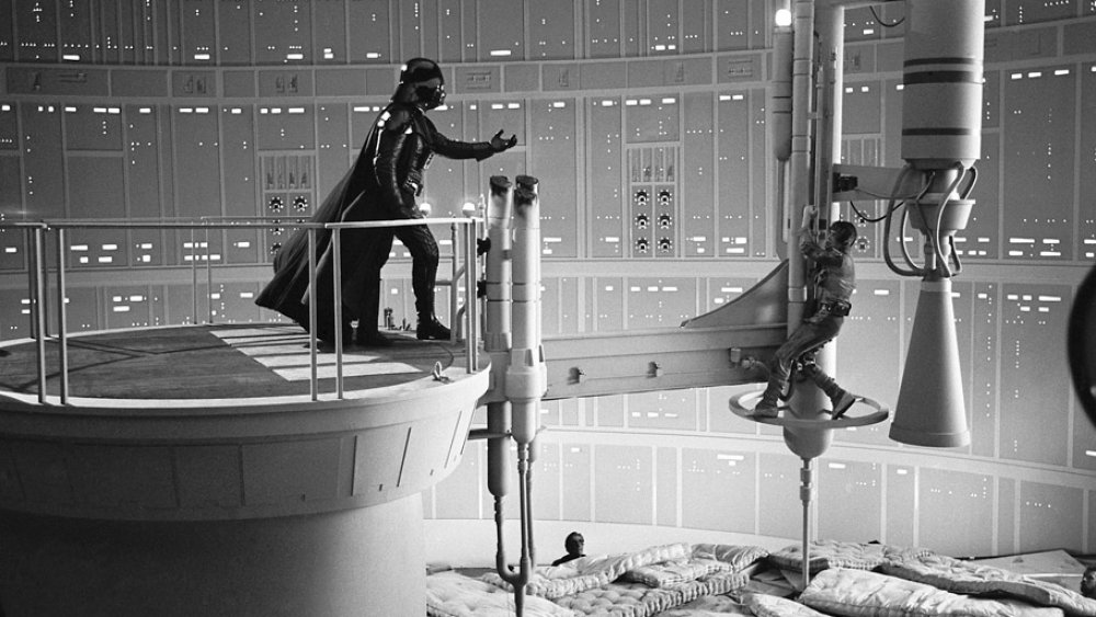 Luke Skywalker's climactic confrontation with Darth Vader in Cloud City