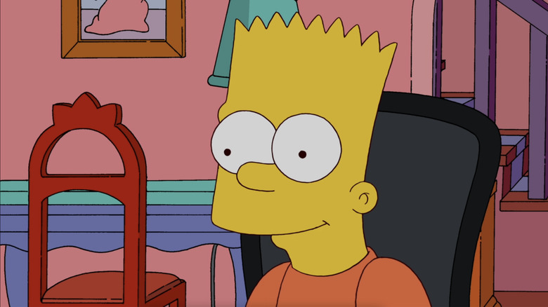 Bart Simpson smiling