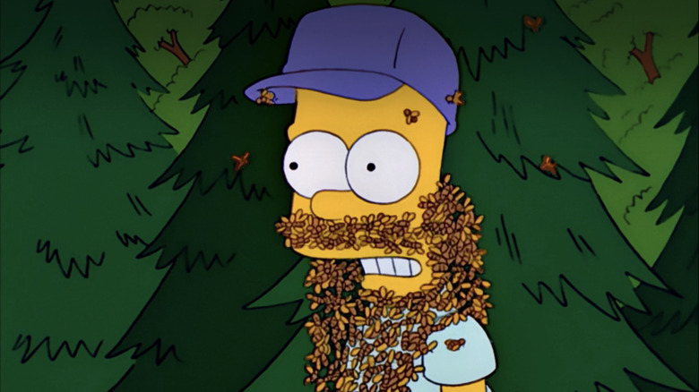Bart wears a beard of bees
