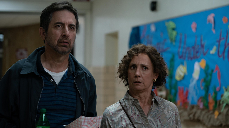 Ray Romano and Laurie Metcalf staring in still from Somewhere in Queens