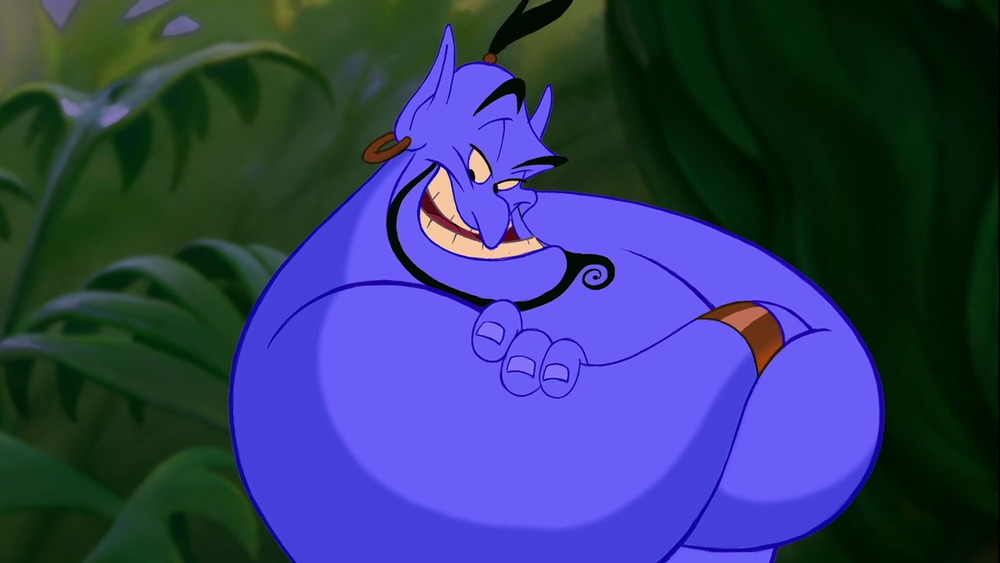 Genie looking smug