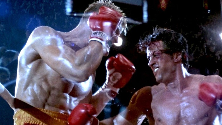 Rocky punching Drago