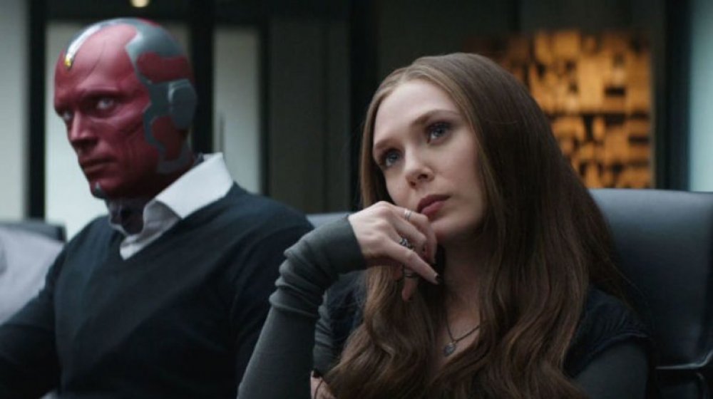 Vision and Scarlet Witch in Captain America: Civil War