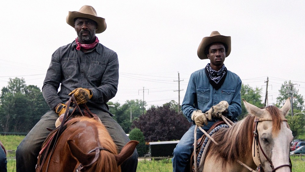 Idris Elba and Caleb McLaughlin in Concrete Cowboy