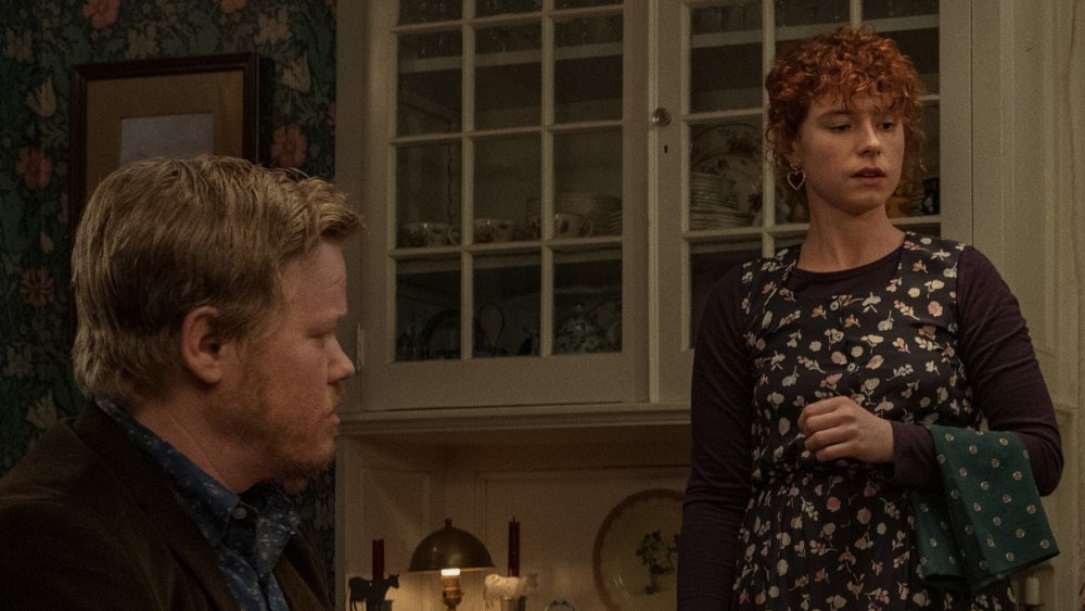 Jesse Plemmons and Jessie Buckley in I'm Thinking of Ending Things